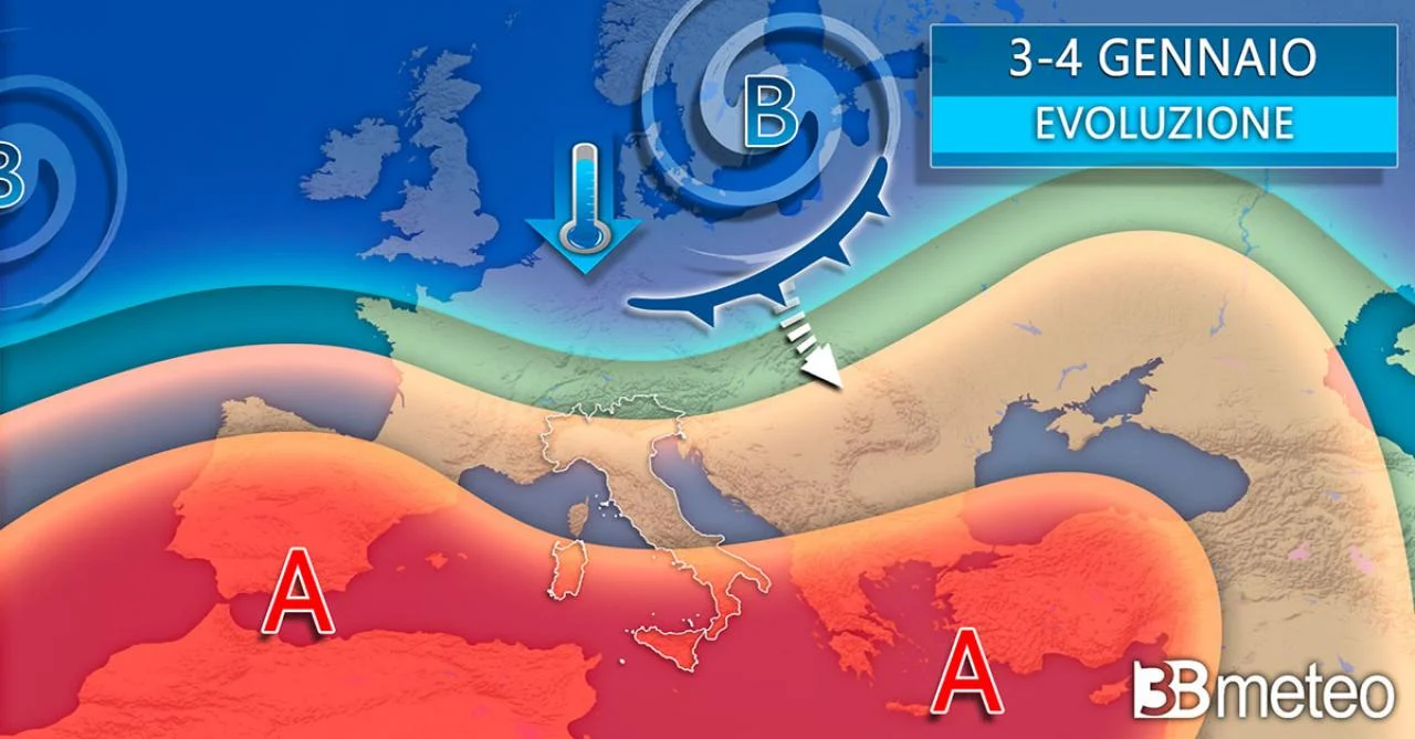 meteo evoluzione per il 3 4 gennaio 3bmeteo 140552