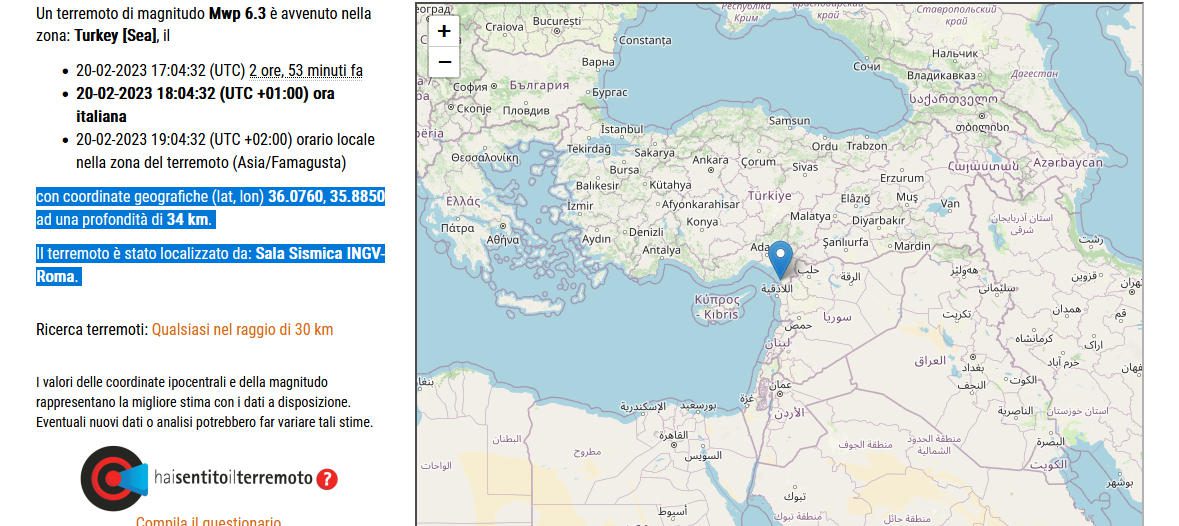 terremoto turchia