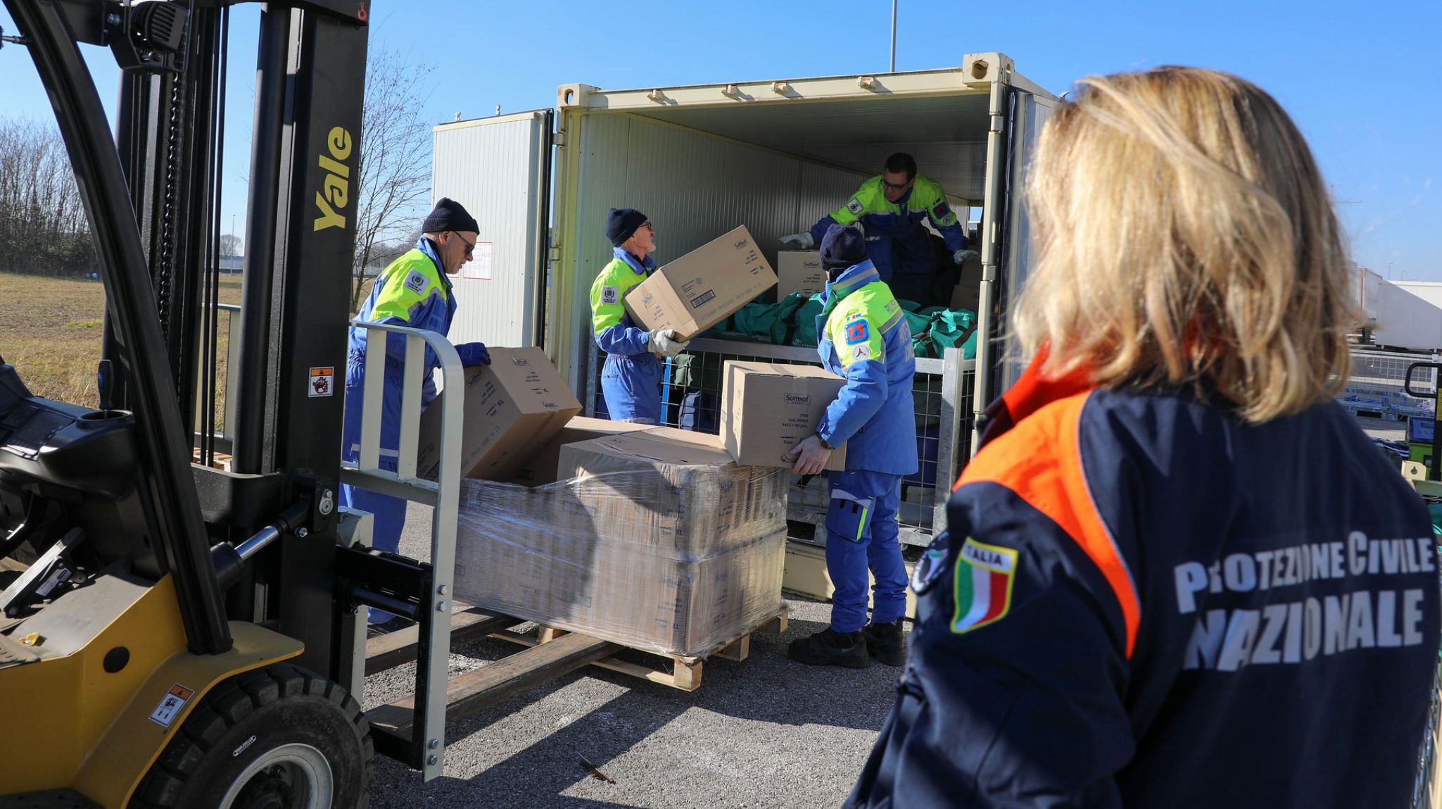 terrermoto turchia scarico container palmanova ev