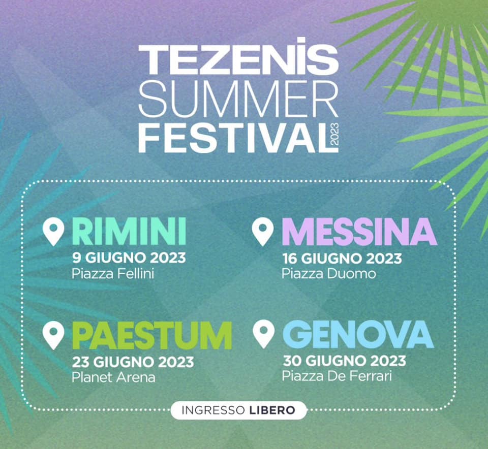 Arriva anche a Capaccio il Tezenis Summer Festival di Radio 105 – 26/6/2023  
