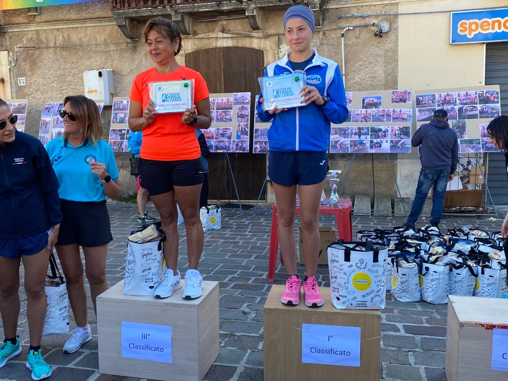 Acteon Atena in corsa 2022 Podio della gara femminile