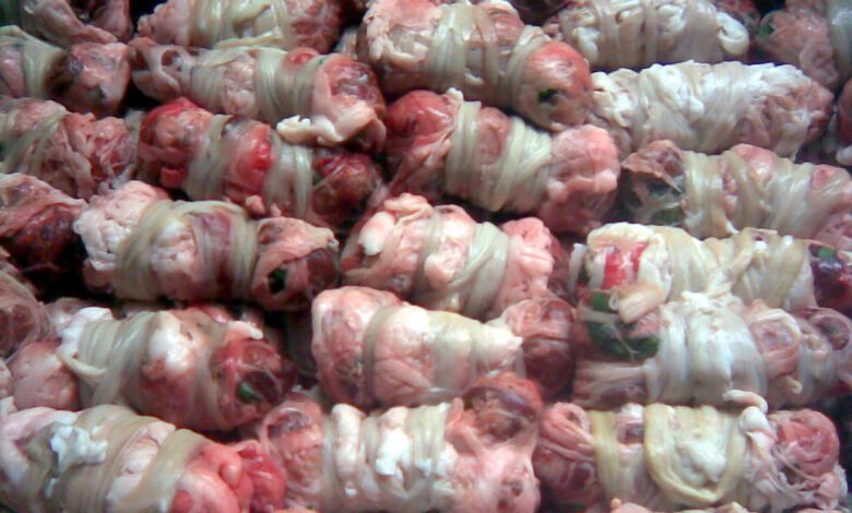 Mbruiatieddhri crudi alla sagra