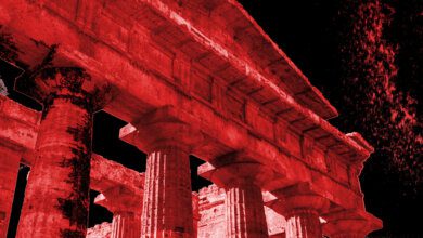 tempio di nettuno rosso