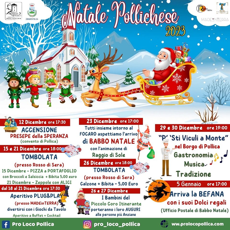 eventi di natrale a pollica