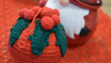 decori di natale all'uncinetto di mena giudice