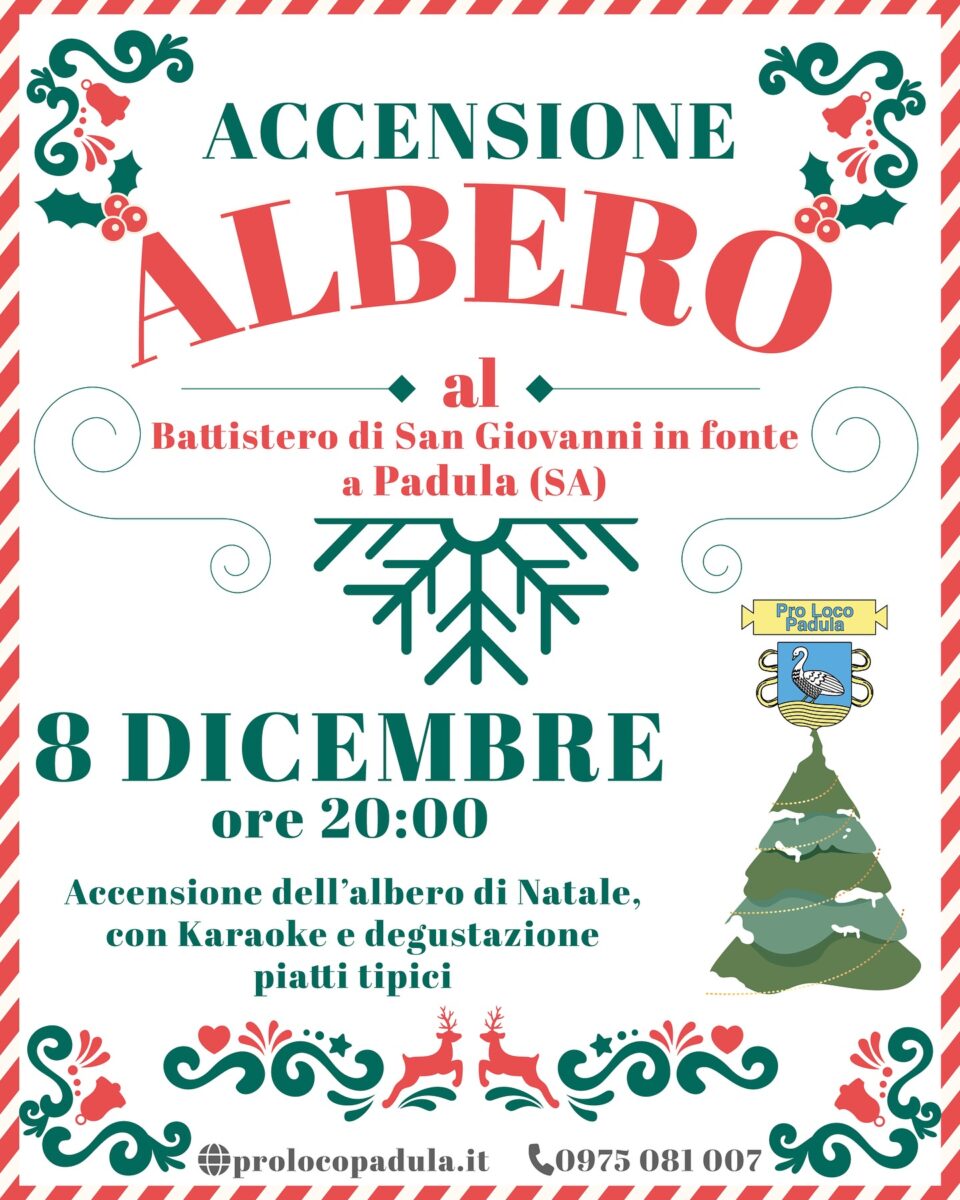 pro loco di padula accensione albero di natale