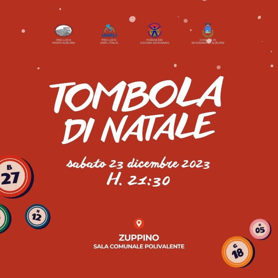 tombola di Natale a Zuppino