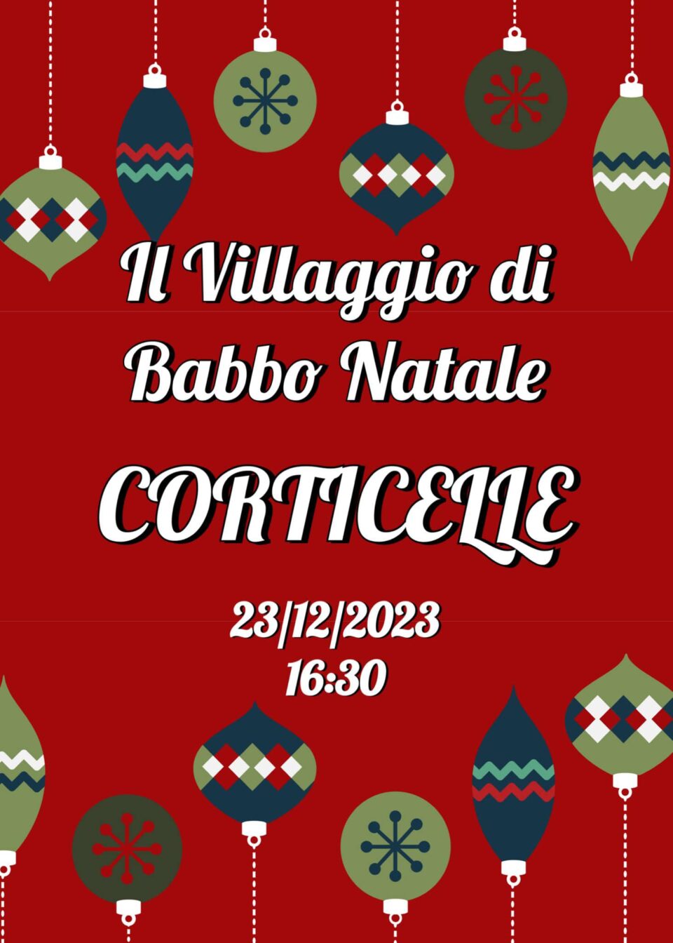 u villaggio di natale a Corticelle Lustra