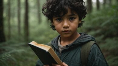 PhotoReal Italian child black eyes black hair the childs hair