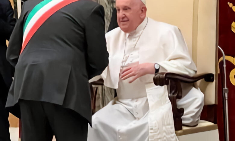caggiano sindaco lamattina da papa francesco