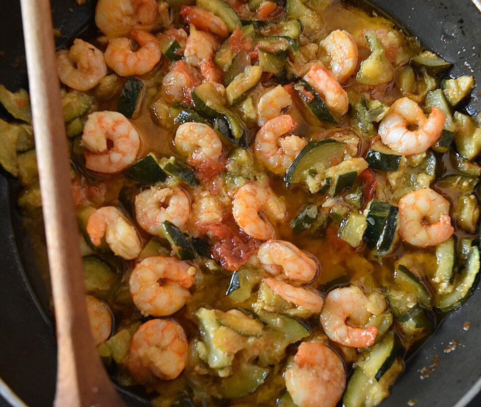 gamberetti e zucchini