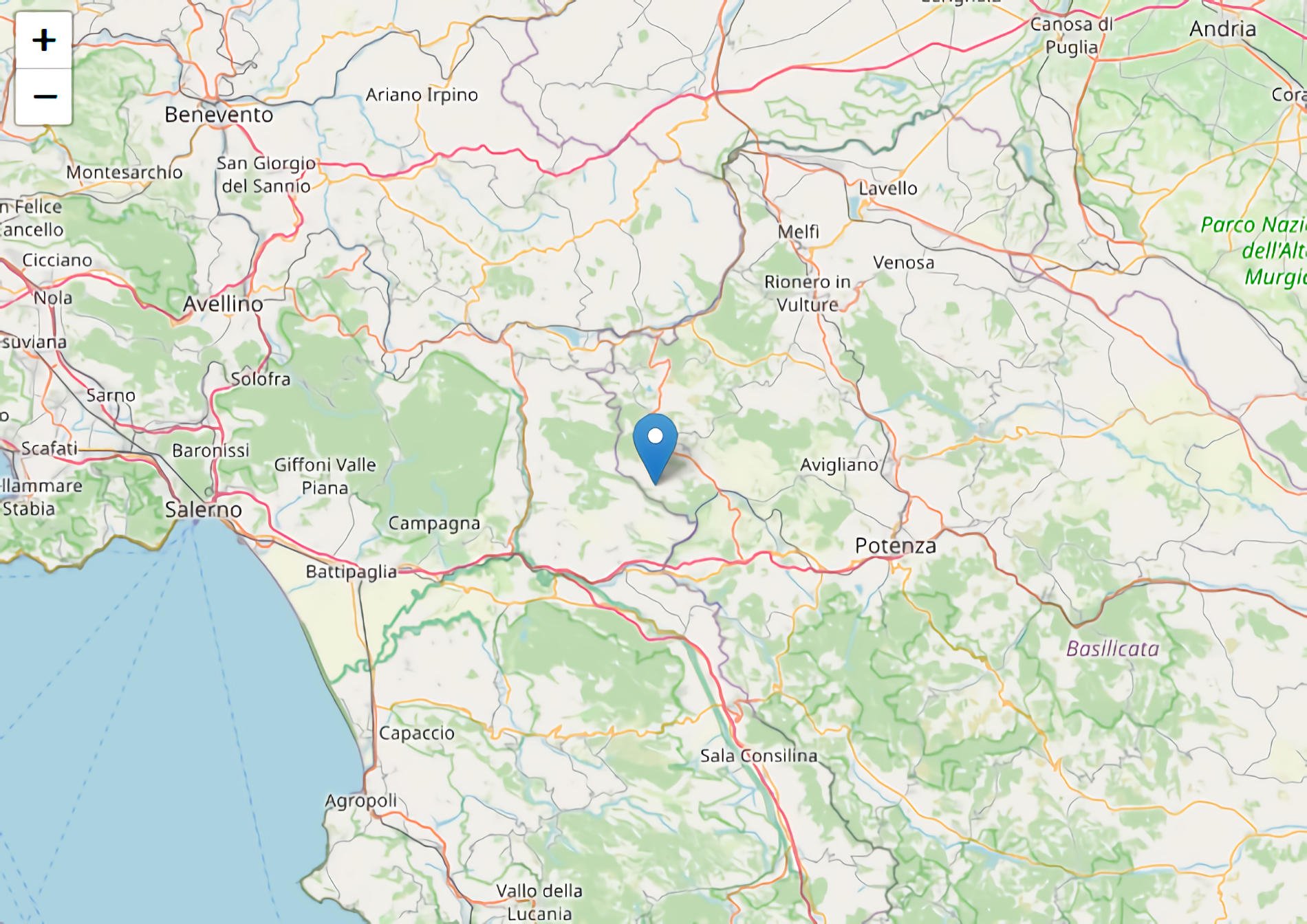 scossa a ricigliano