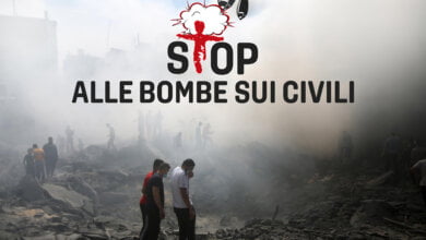 stop alle bombe sui civili