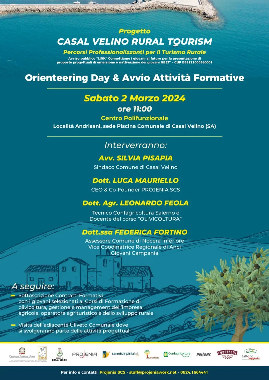 Al via il CASAL VELINO RURAL TOURISM: Percorsi Professionalizzanti per il  Turismo Rurale – 2324 - www.cilentano.it