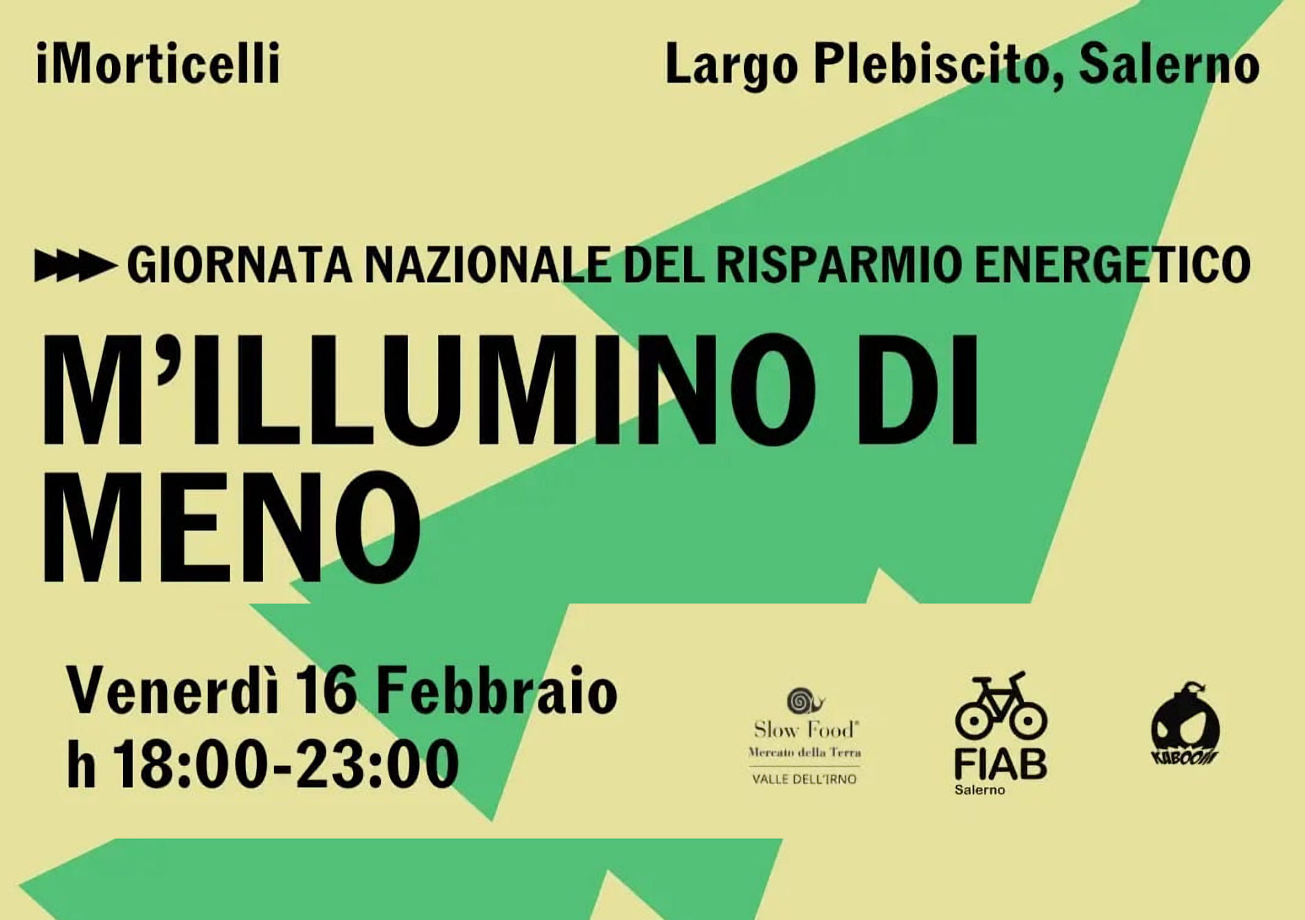 Fiab Salerno biciclettata mi illumino di meno