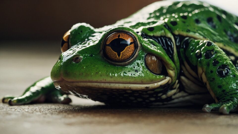 RANA CON LA BOCCA LARGA