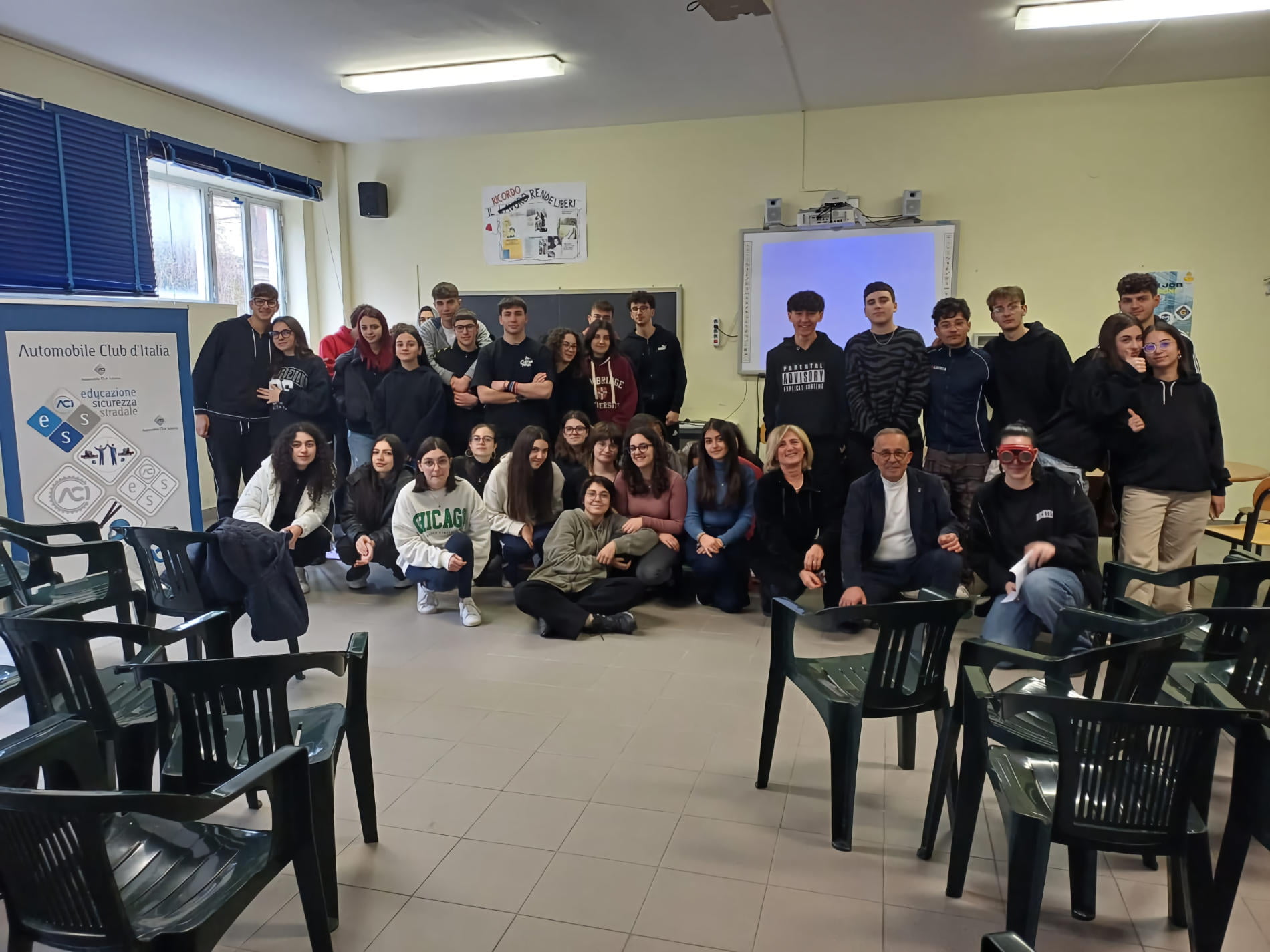 Un gruppo di studenti al Corso Aci