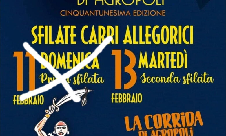 agropoli annulato carnavel sfilata febbraio