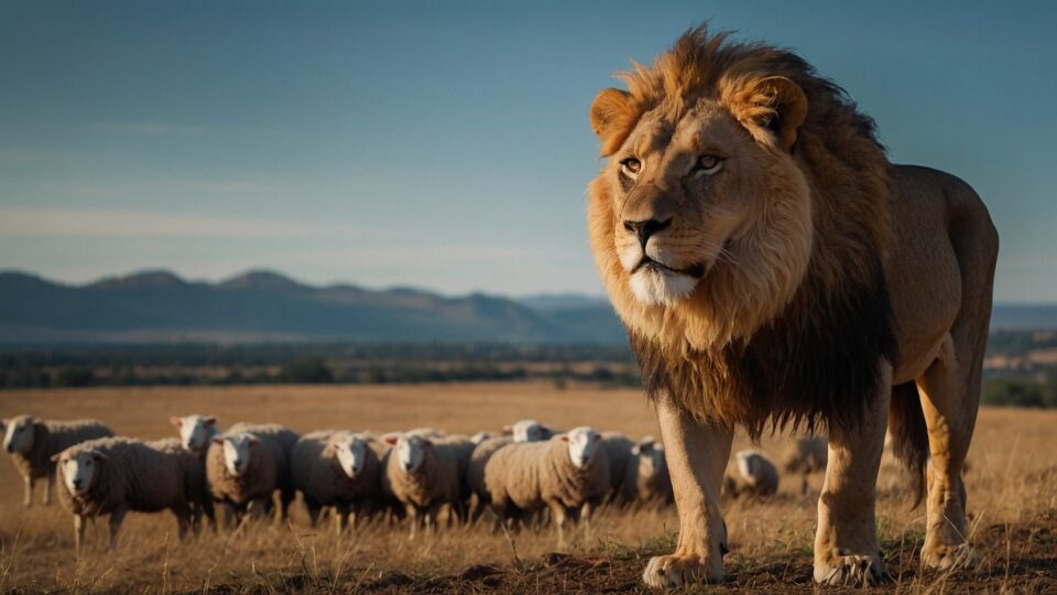 la capra la pecora ed il leone