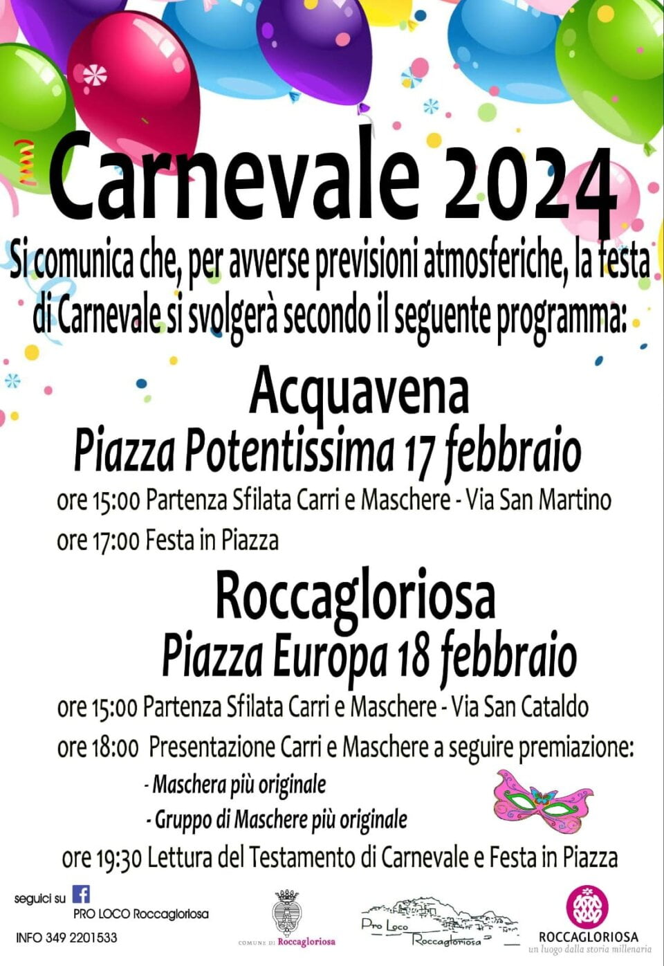 roccagloriosa rinviato