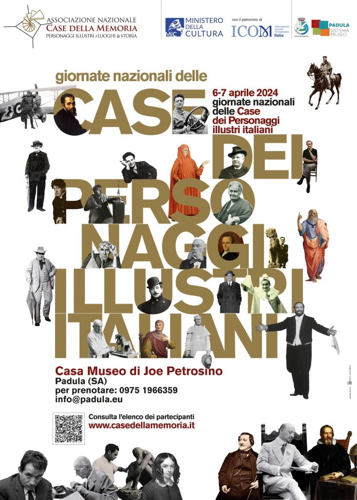 Giornata nazionale delle Case della Memoria personaggi illustri locandina personalizzabile x