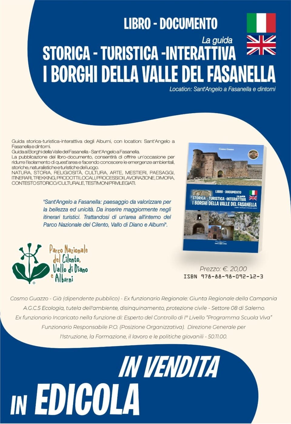 LIBRO DOCUMENTO I BORGHI DELLA VALLE DEL FASANELLA COSMO GUAZZO