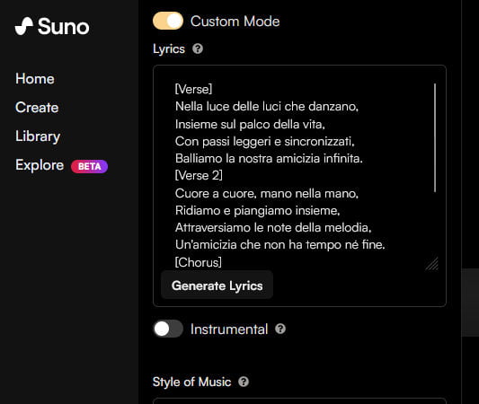 prompt suno