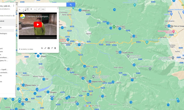 mappa interattiva e video del cilento vallo di diano ed alburni
