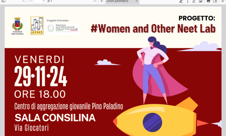 Screenshot at Locandina SOCRATES laboratorio #Women and Other Neet Lab Women and Other Neet Lab.pdf