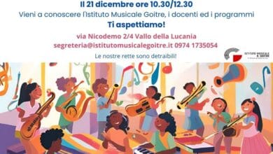 Il dicembre ore .. Vieni a conoscere l'Istituto Musicale Goitre, i docenti ed i programmi Ti aspettiamo!