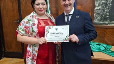 Angela Caliendo col Cav. Giuseppe Marco Pasquarella