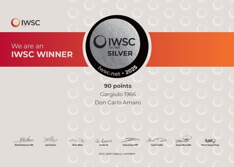 IWSC , la Medaglia d'Argento ad Amaro Don Carlo