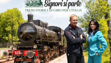 Locandina promozionale SIGNORI SI PARTE ORIZZONTALE