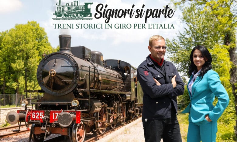 Locandina promozionale SIGNORI SI PARTE ORIZZONTALE