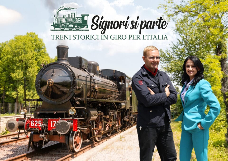 Locandina promozionale SIGNORI SI PARTE ORIZZONTALE