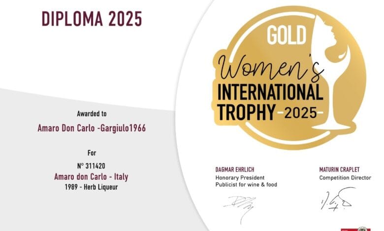Women's International Trophy , la Medaglia d'Oro ad Amaro Don Carlo