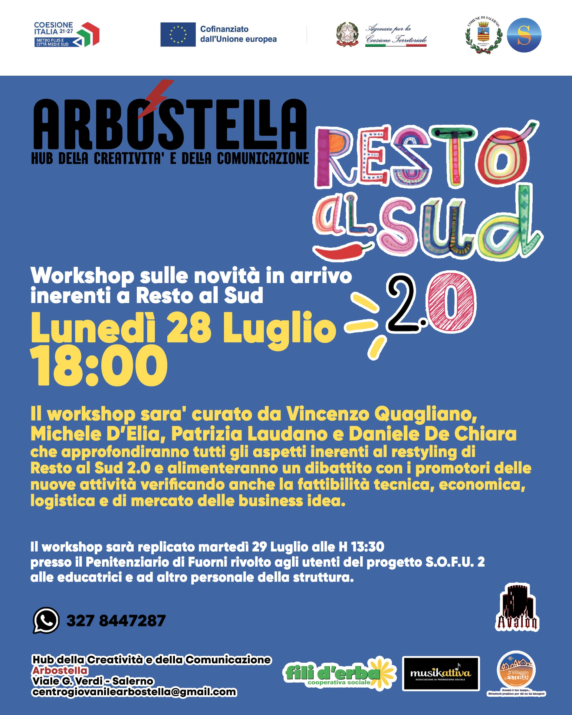 arbostella workshop resto al sud