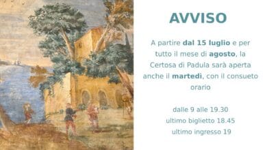orari estivi certosa di padula