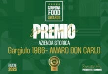 Campania Food Awards Premio Speciale Azienda Storica Gargiulo Coloniali