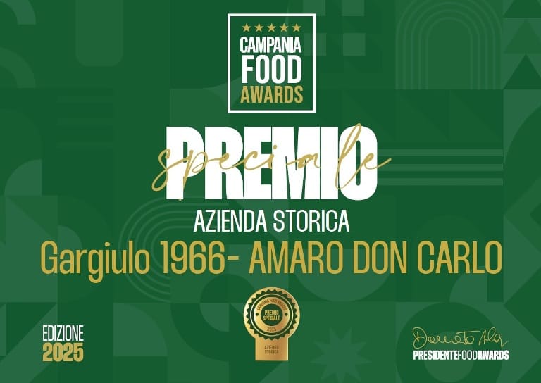 Campania Food Awards Premio Speciale Azienda Storica Gargiulo Coloniali