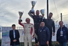 Il podio del ° Slalom Salerno Croce di cava. I vincitori con il Presidente Demasi, il Direttore Caturano, e Paola berardino Giunta regionale CONI