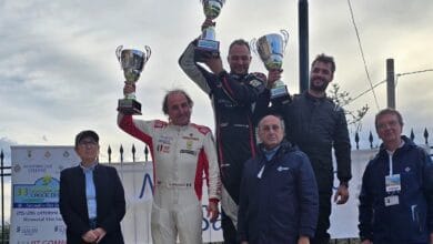 Il podio del ° Slalom Salerno Croce di cava. I vincitori con il Presidente Demasi, il Direttore Caturano, e Paola berardino Giunta regionale CONI