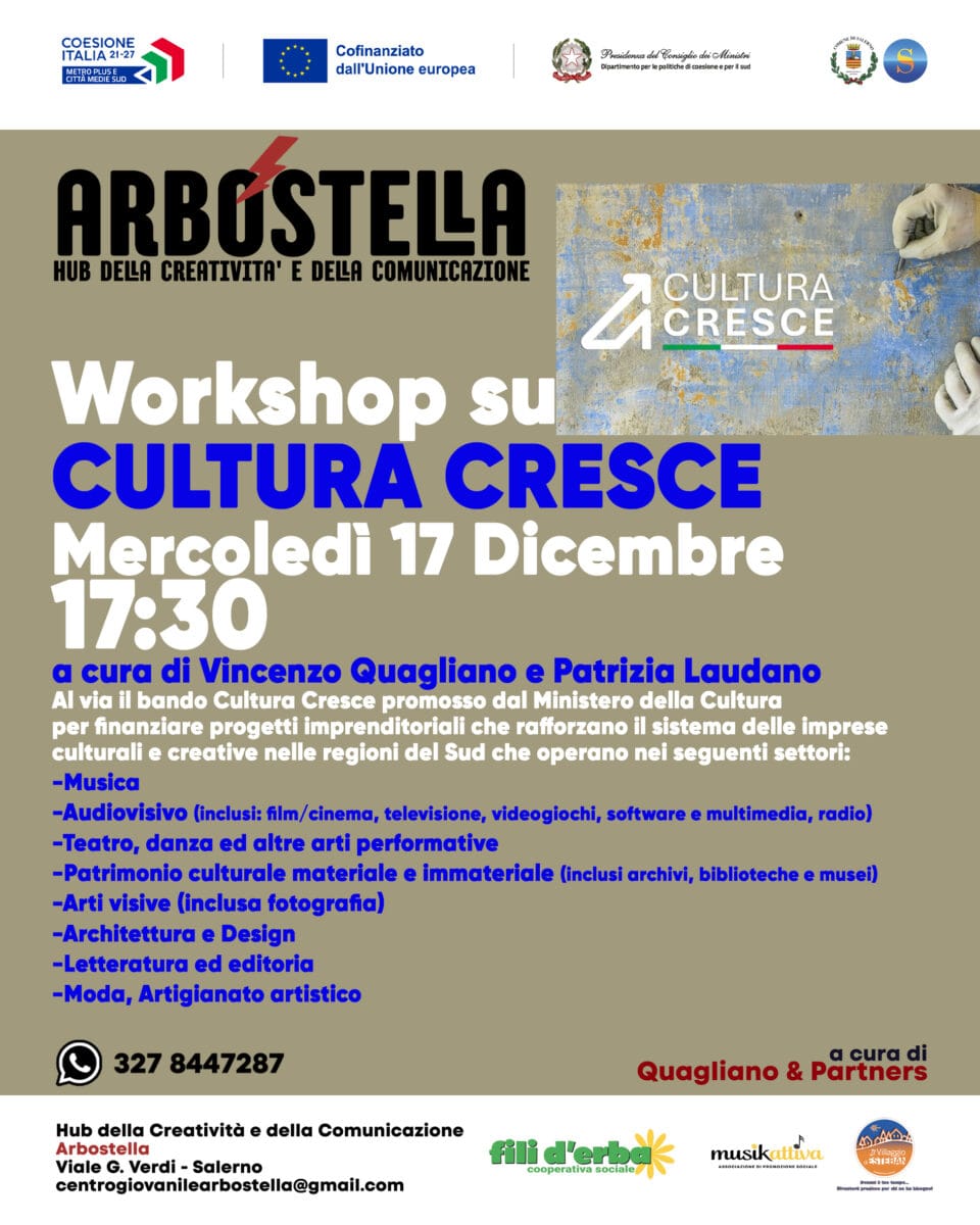 arbostella workshop CULTURA CRESCE