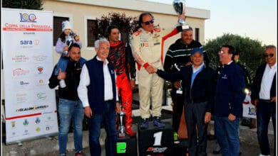 Il podio dei vincitori XXXIII Coppa della Primavera