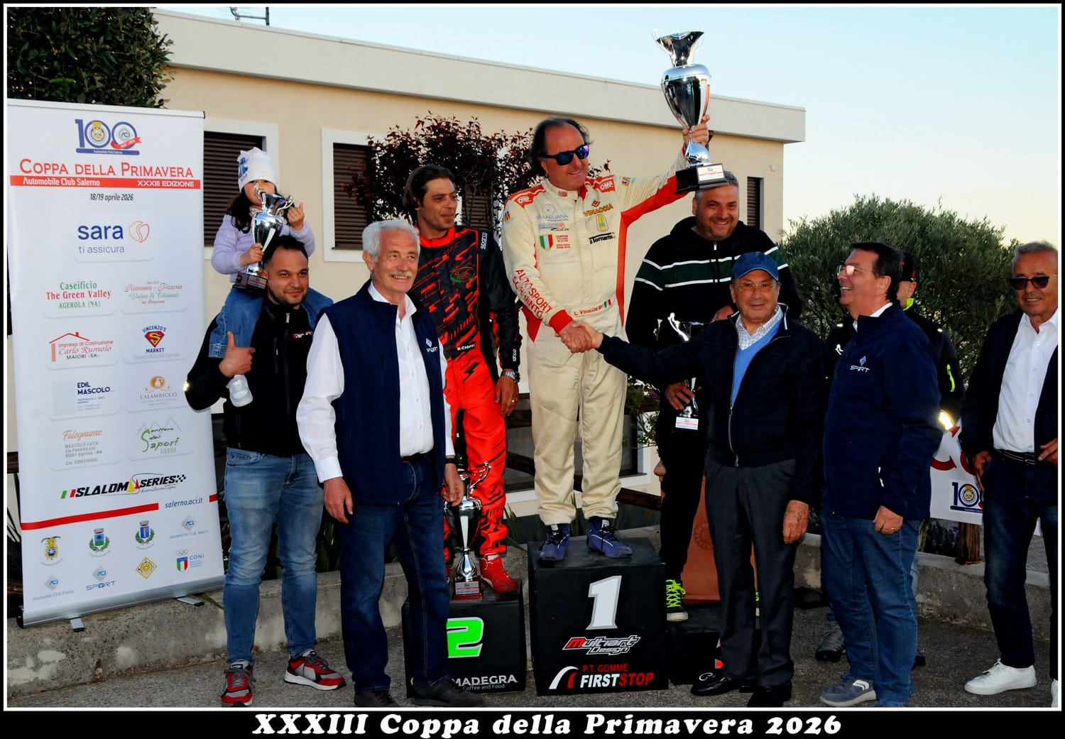 Il podio dei vincitori XXXIII Coppa della Primavera