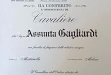 Assunta Gagliardi Cavaliere della Repubblica