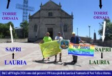Tre pellegrini al Santuario con itinerario
