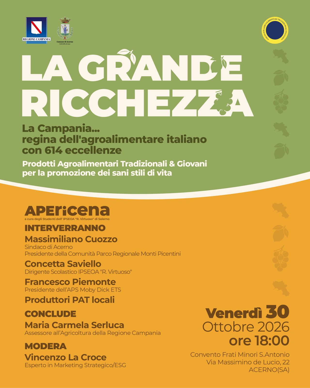 Locandina Apericena PAT Acerno ..